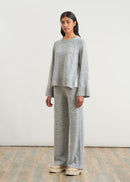 Straight-leg jersey pants - GREY#couleur_GRIS