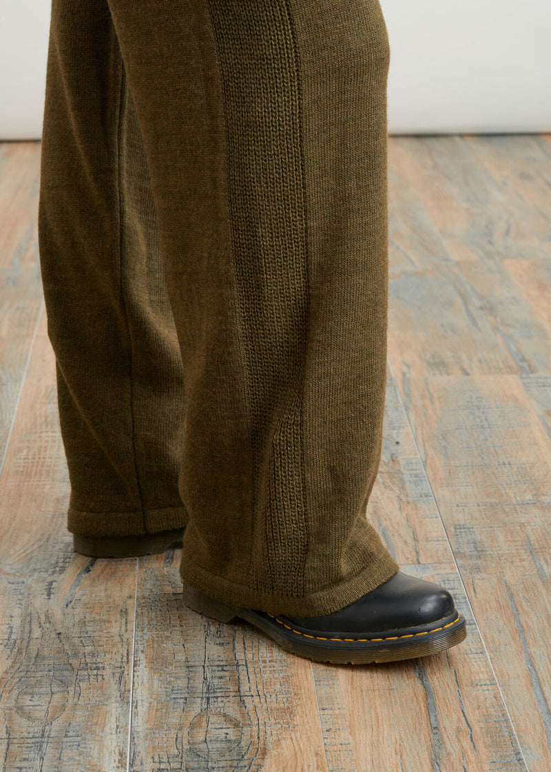 Straight-leg jersey pants - KAKI#couleur_KAKI