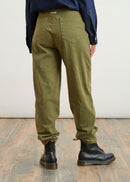 Pants with front topstitching - KAKI#couleur_KAKI