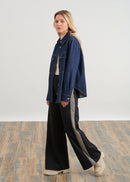 Wide-leg bi-material pants - NOIR#couleur_NOIR