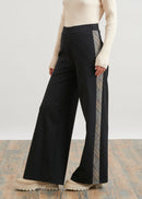 Wide-leg bi-material pants - NOIR#couleur_NOIR