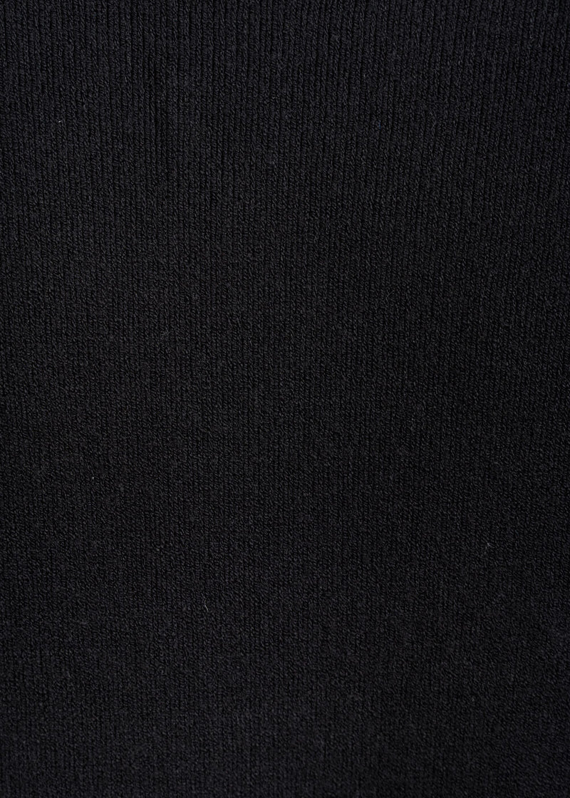 High neck sweater with chest pocket - BLACK#couleur_NOIR