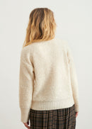 Short knitted sweater - ECRU#couleur_ECRU