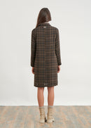 Flared plaid dress - ECORCE#couleur_ECORCE