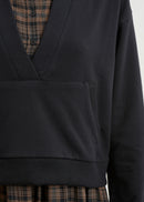 Sweat Shirt court à capuche - NOIR#couleur_NOIR