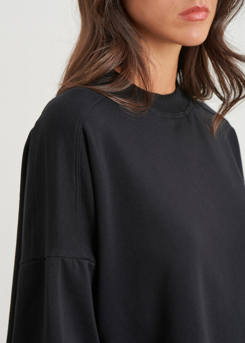 Sweat Shirt large et court - NOIR#couleur_NOIR