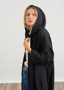 sudadera Chaqueta larga oversize en - BLACK#couleur_NOIR