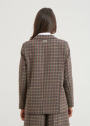 Loose-fitting checked jacket - KAKI#couleur_KAKI