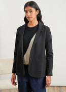 Jersey blazer - BLACK#couleur_NOIR