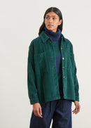 Corduroy overshirt - VERT BOUTEILLE#couleur_VERT BOUTEILLE