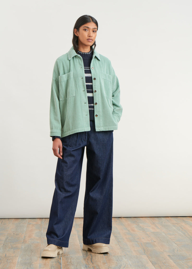 Corduroy overshirt - MENTHOL#couleur_MENTHOL