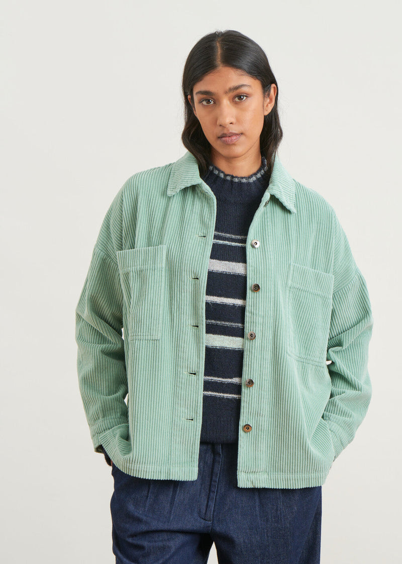 Corduroy overshirt - MENTHOL#couleur_MENTHOL