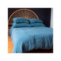 Funda de almohada de lino con flecos - Hhug Frange - Piscina