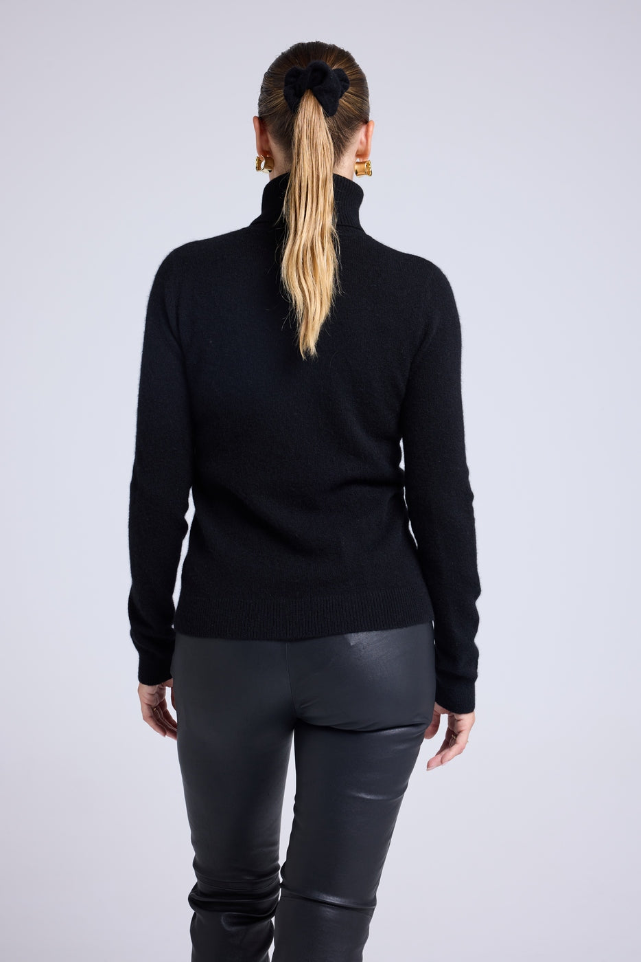 Pull Col Roule Love Heritage High Heart - Noir Doré