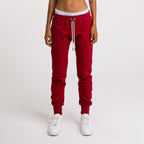 High Waist Trousers - Dark Blood - Women