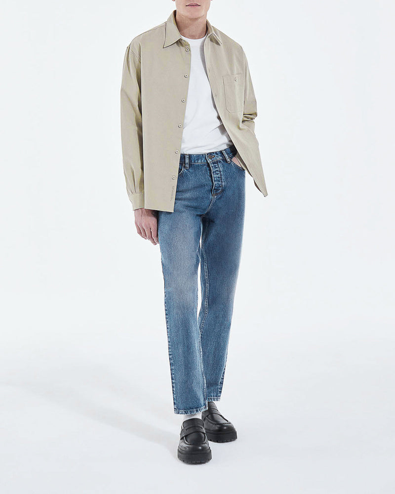 The Kooples - Vaqueros Retro Lavado Azul Corte Recto - Hombre
