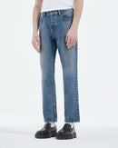 The Kooples - Vaqueros Retro Lavado Azul Corte Recto - Hombre