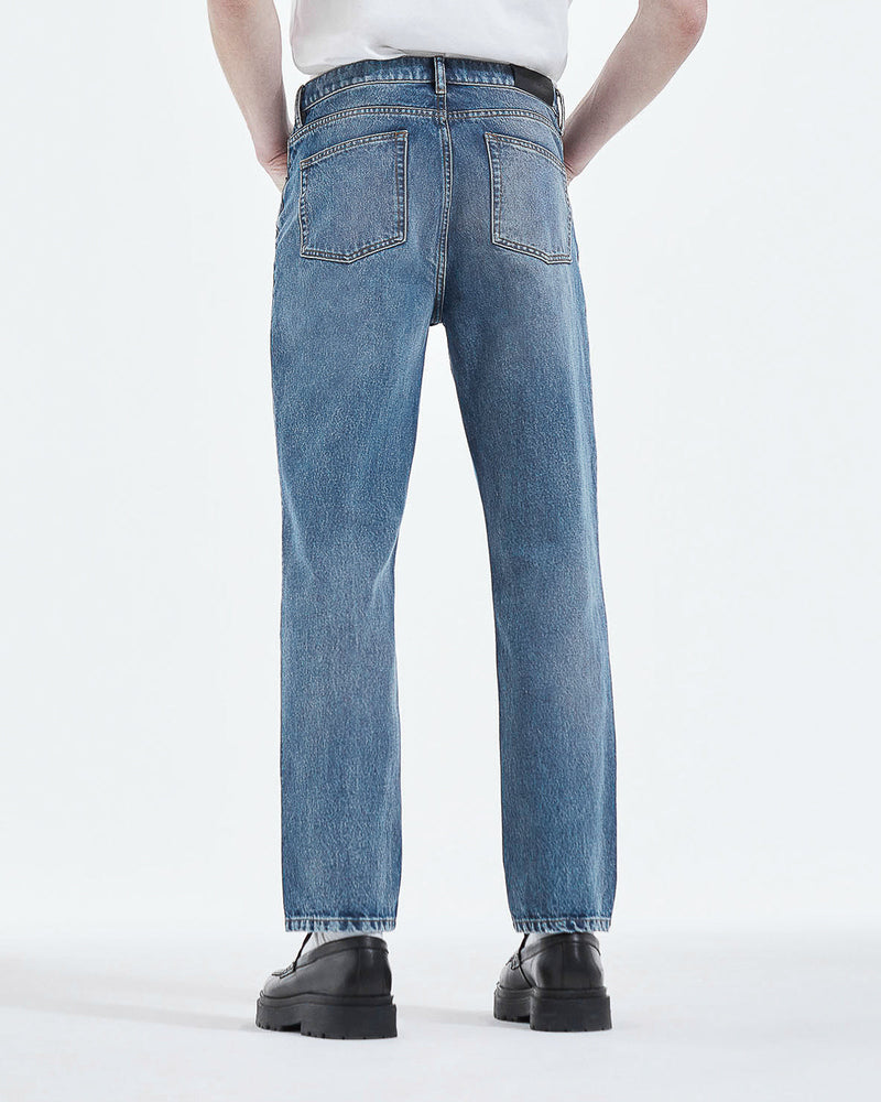 The Kooples - Vaqueros Retro Lavado Azul Corte Recto - Hombre