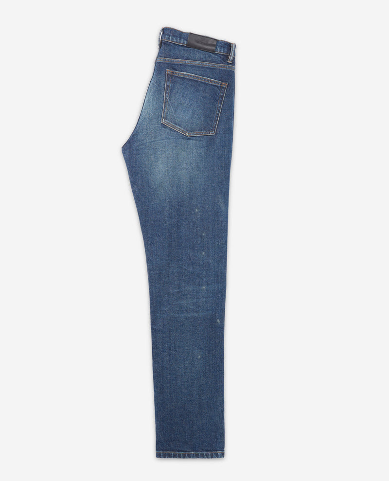 Vaqueros slim fit con lavado azul y cinco bolsillos - Hombre