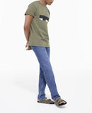 The Kooples - Vaqueros Rectos Delave Azul - Hombre