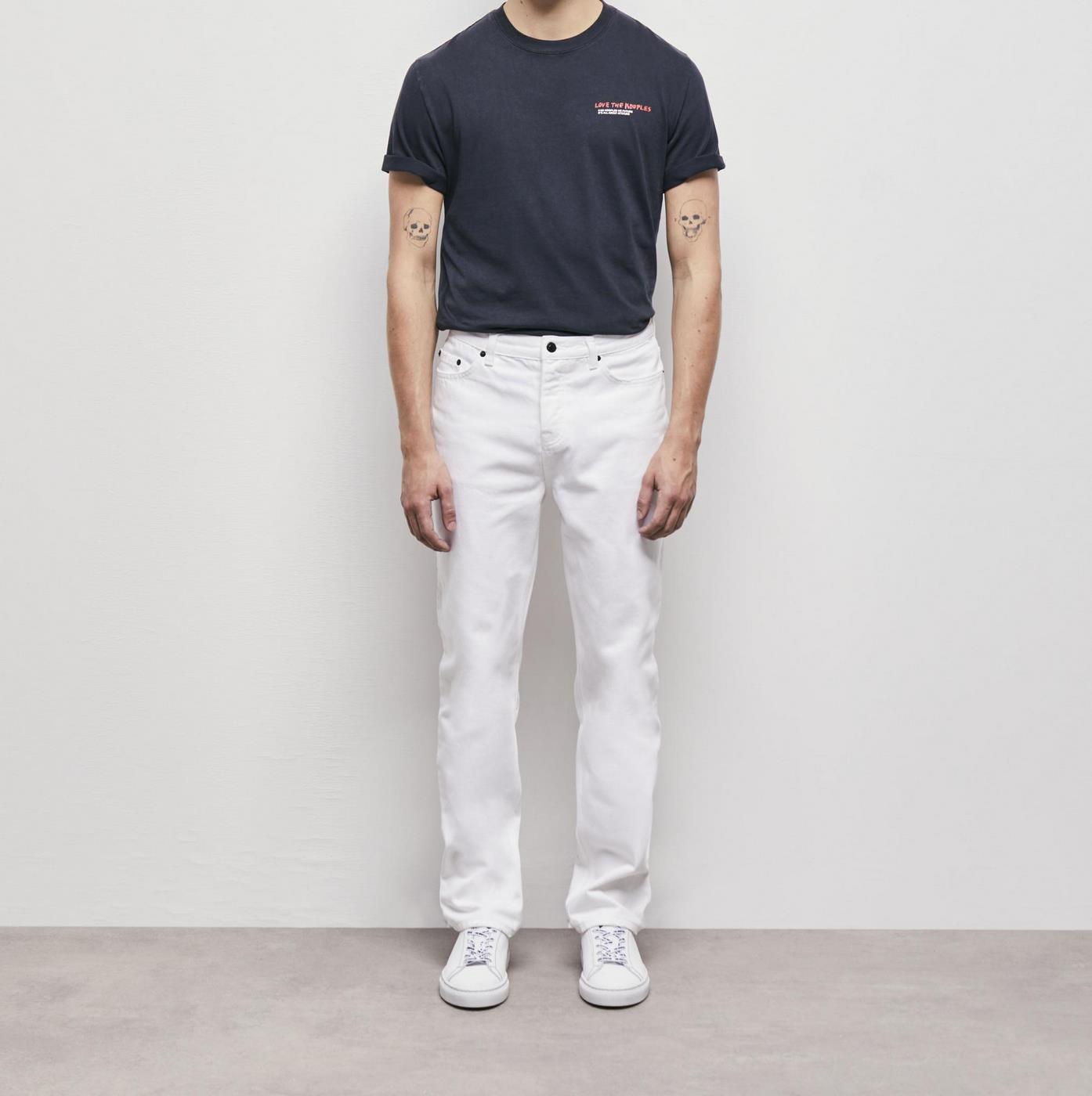 The Kooples - Vaquero Recto Blanco - Hombre