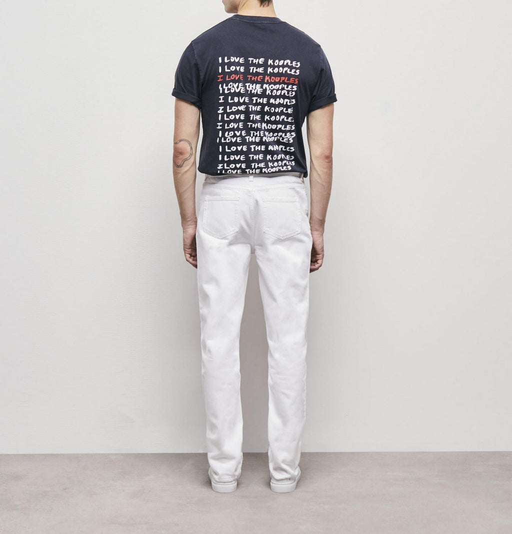 The Kooples - Vaquero Recto Blanco - Hombre