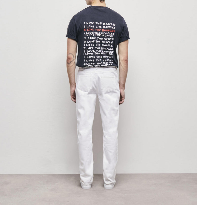 The Kooples - Vaqueros rectos blancos - Hombre