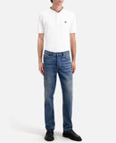 Jeans desgastados con dobladillo sin costuras - Hombre