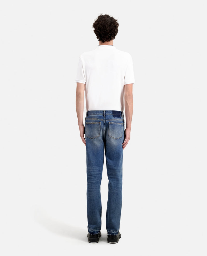 Jeans desgastados con dobladillo sin costuras - Hombre