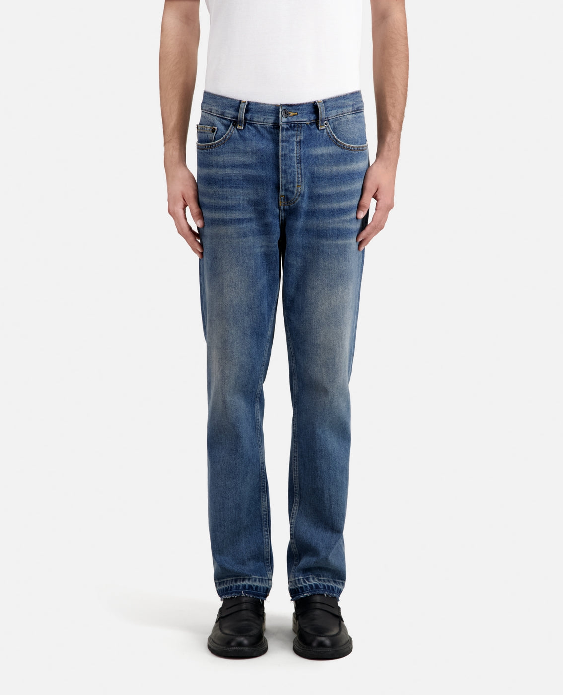 The Kooples - Men's Distressed Jeans with Unstitched Hem