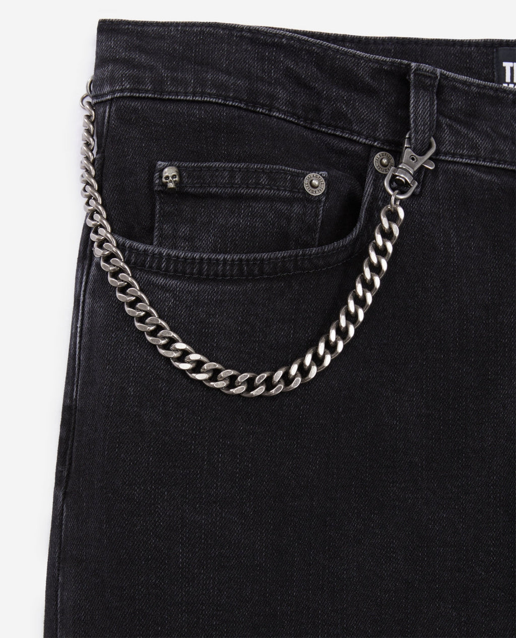 The Kooples - Black Slim Jeans With Chain - Men