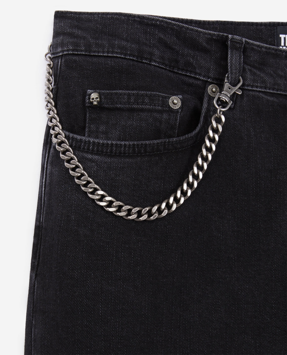 The Kooples - Black Slim Jeans With Chain - Men