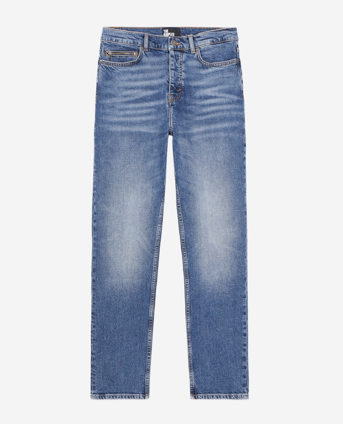 The Kooples - Stretch Denim Slim Jeans with Zipped Ticket Pocket - Men