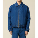 Ami Paris - Adc Zipped Jacket - Used Blue/480