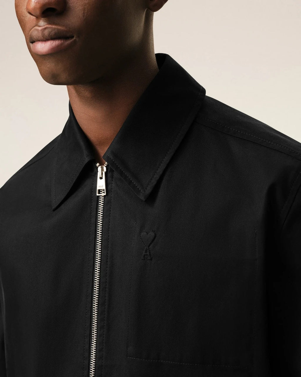 Ami Paris - Chaqueta de algodón con cremallera Ami De Coeur