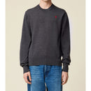 Ami Paris - Red Adc Sweater - Heather Grey/055