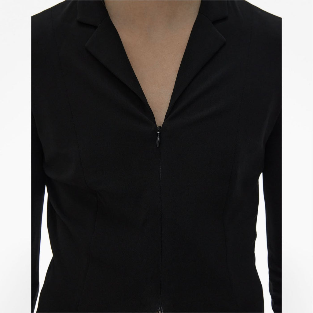 Blazer Top - Black - Women