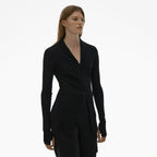 Blazer Top - Black - Women