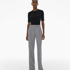 T-Shirt Crop - Noir - Femme