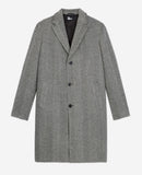 Manteau En Laine - Noir Et Blanc - Homme