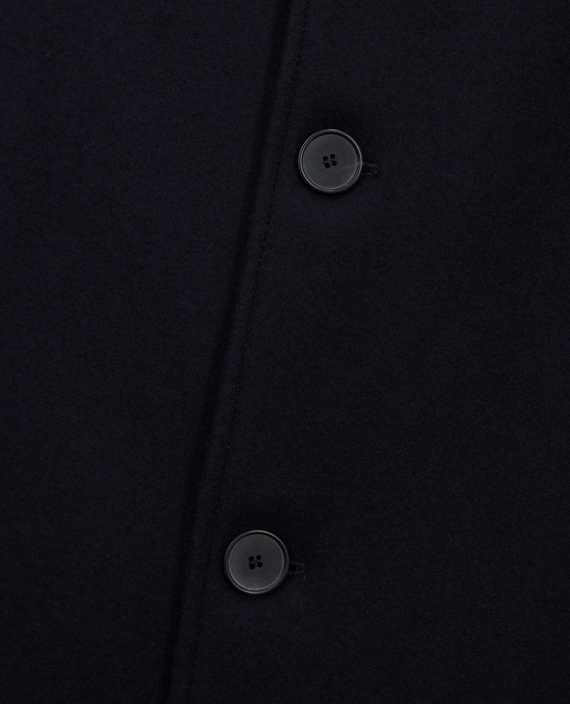 Manteau En Laine - Bleu Marine - Homme