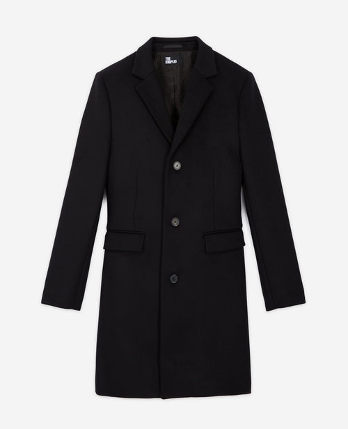 Manteau Long Poches Rabats - Homme