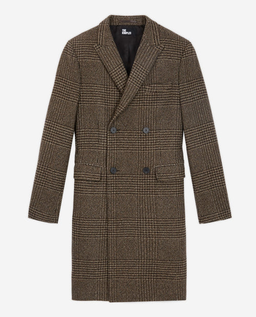 The Kooples - Manteau Long Croise Motif Chevrons - Homme