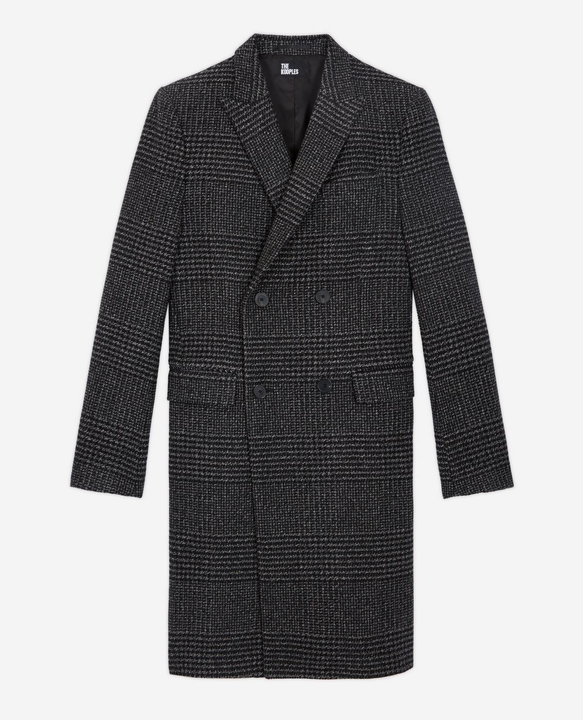 The Kooples - Manteau Long Croise Motif Chevrons - Homme