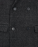 Manteau Long Croise Motif Chevrons - Homme