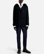 The Kooples - Pea Coat with Removable Fur Collar - Men