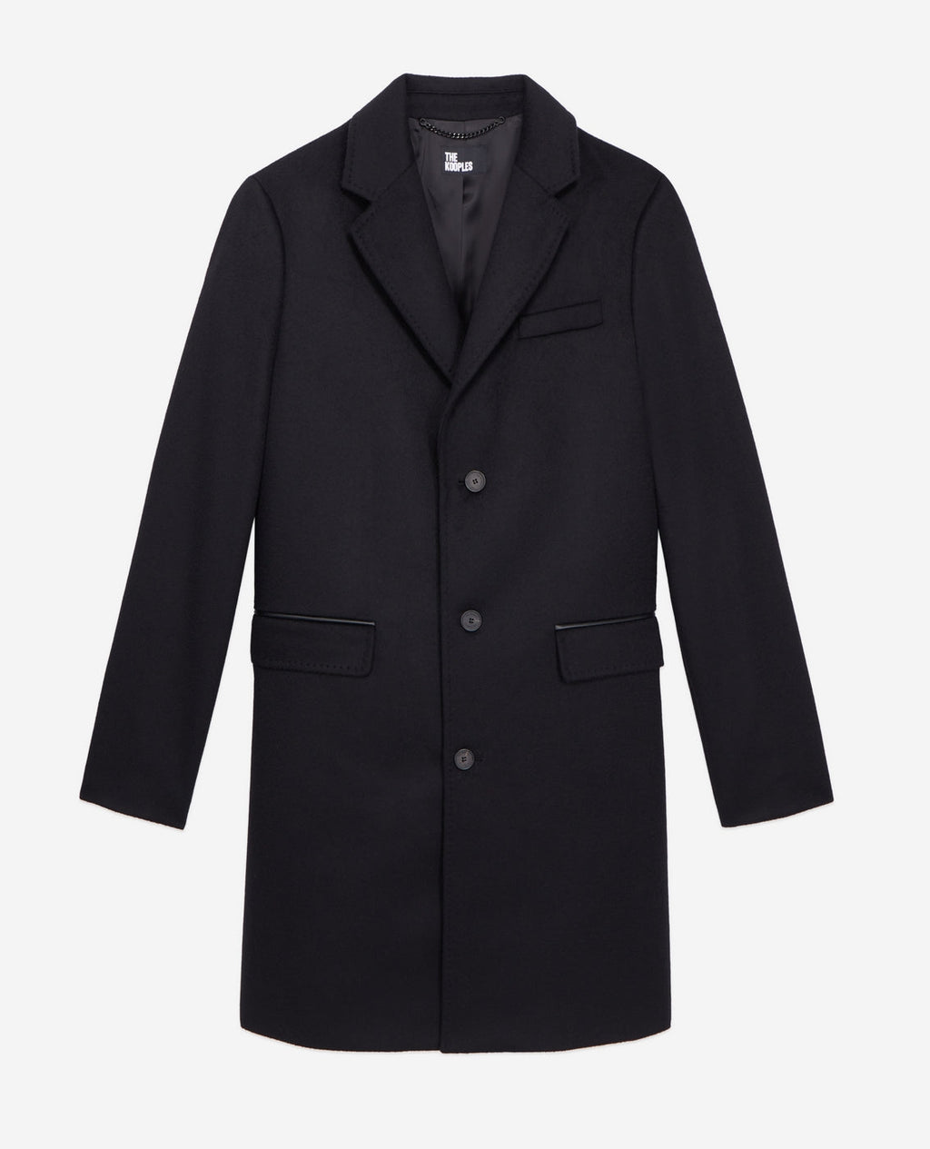 The Kooples - Manteau En Laine - Noir - Homme
