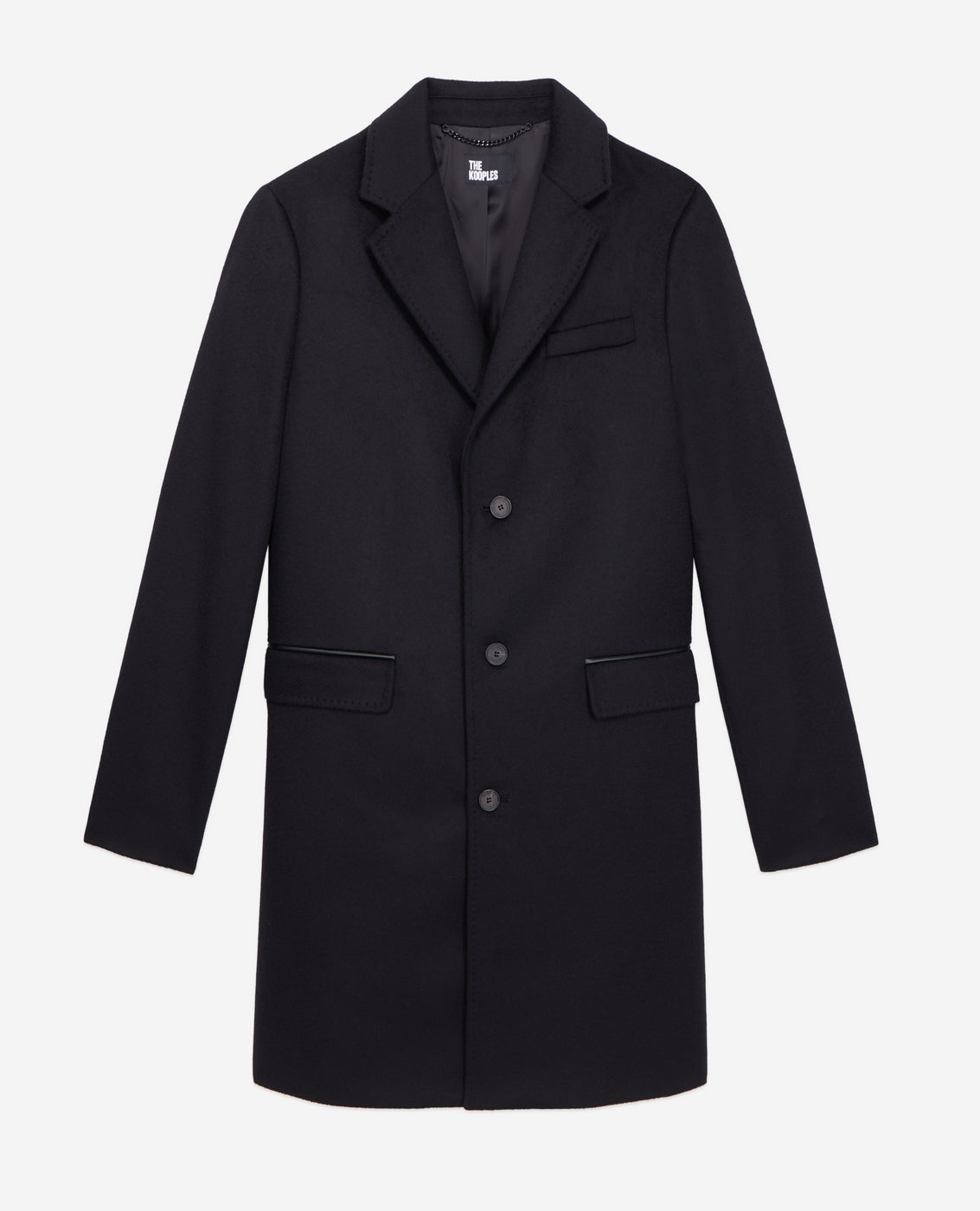 The Kooples - Manteau En Laine - Noir - Homme