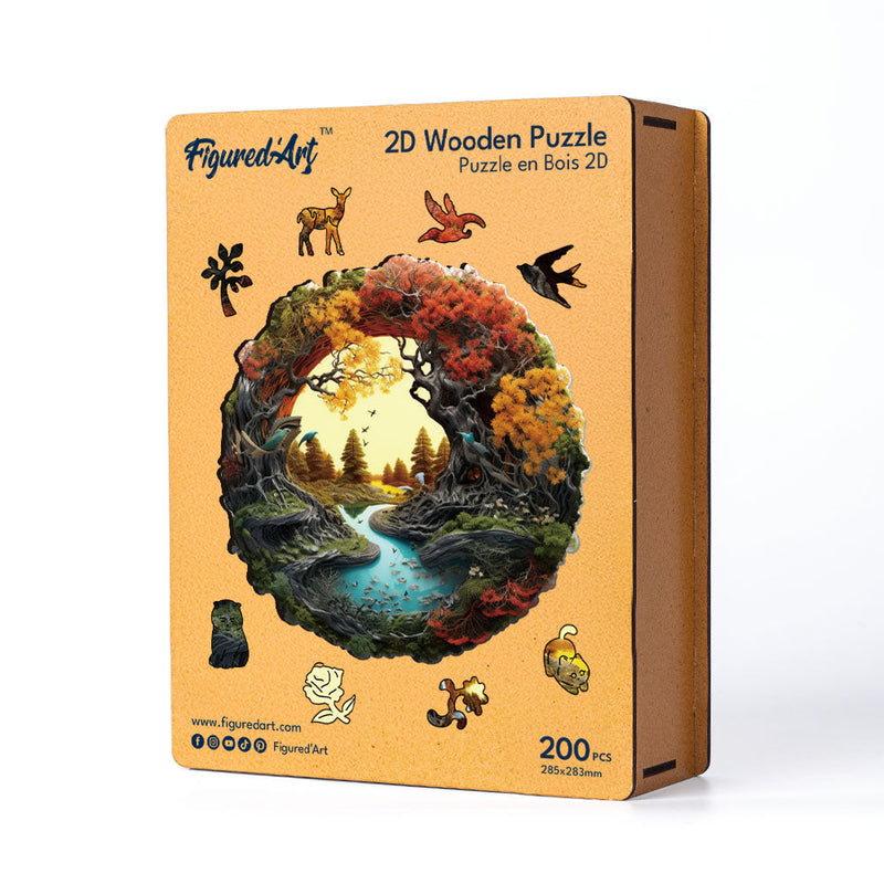 Puzzle En Bois Adulte - Rivière D'Automne