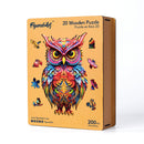 Puzzle En Bois Adulte - Chouette Radieuse